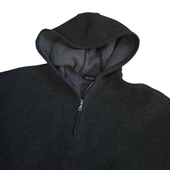 Rare Vintage Woolrich Wool Blend Hooded Poncho - Picture 8 of 9